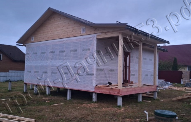 3 Каркасный дом Д-139, 8х7м, 62 М², Московская область, Сергиево  Посадский район, ДНТ Удачное (21)